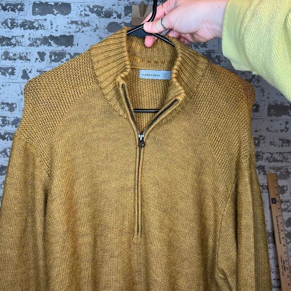 Icebreaker | mens wool blend 1/4 zip pullover - Picture 1 of 10